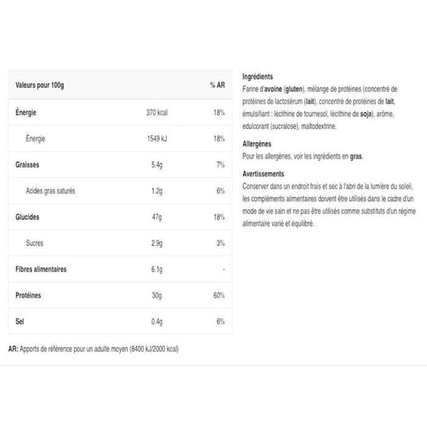 Lean gainer MyProtein - Impact Weight Gainer - Vanilj 2500g