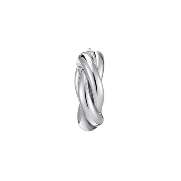 Örhängen i silver med flätad design