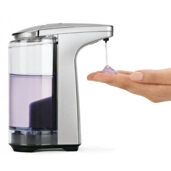 Sæbedispenser - SIMPLEHUMAN - Automatisk - Sensor - Silikone - Grå