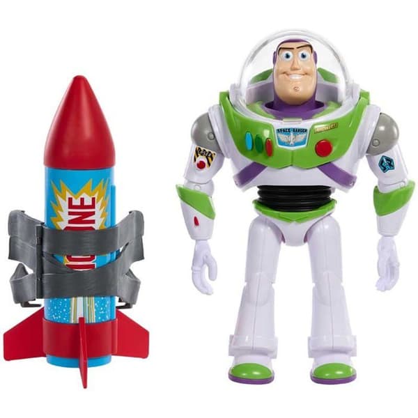 Mattel Pixar Figur Figur Buzz Lightyear med Raket - Stor Figur