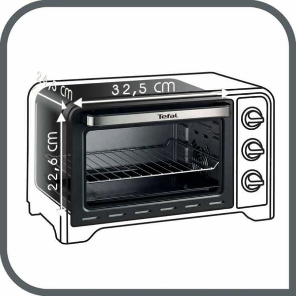 Mini-ovn - TEFAL - OF444834 - 19 L - Elektrisk - 6 tilberedningsmetoder