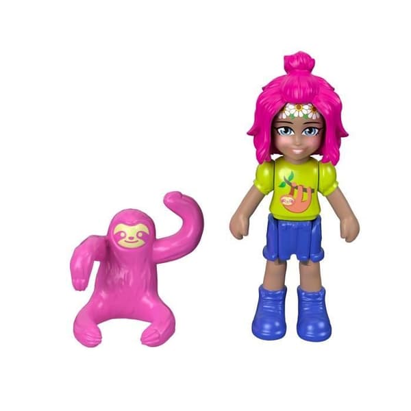 Sloth Transformable Box - POLLY POCKET - Minidocka - Barnleksak från 4 år