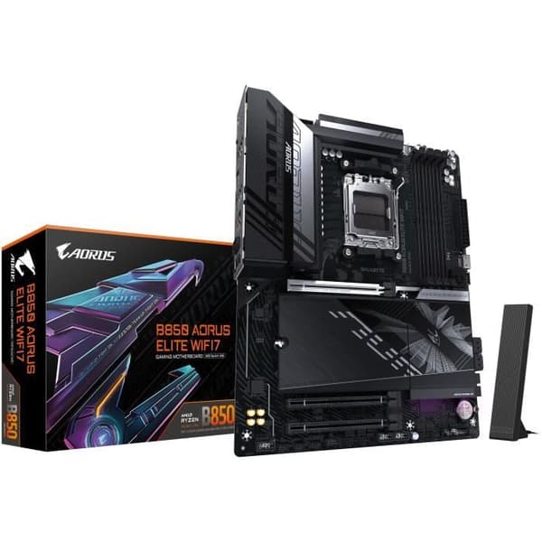 Moderkort - GIGABYTE - B850 AORUS ELITE WIFI7 - Socket AM5 - DDR5 - Wi-Fi 7