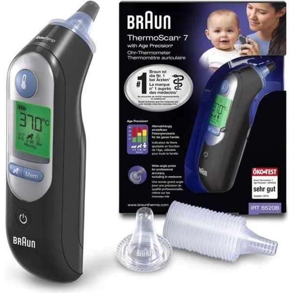 Braun Thermoscan 7 örontermometer med åldersprecision