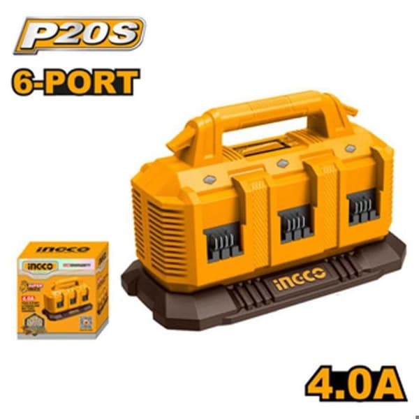 BATTERILADER 20V 4AH - 6PORTS