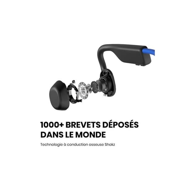 Bone Conduction Hörlurar - Shokz - Openmove - Bluetooth - Trådlöst - Elevation Blue