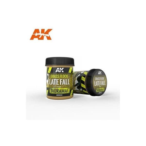 Statisk flocering - AK8222 - Nylon 2 mm - Farve efterårsslut - Til stiger 25-35 mm