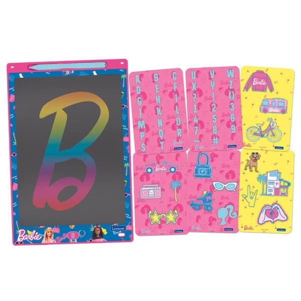 Multifärgad Barbie ritplatta