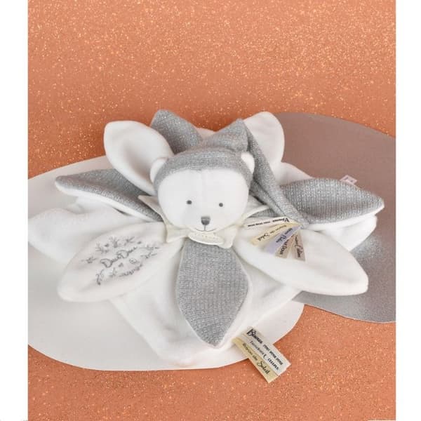 Doudou og Compagnie - Doudou flad petaler Bamse Grå 25 cm