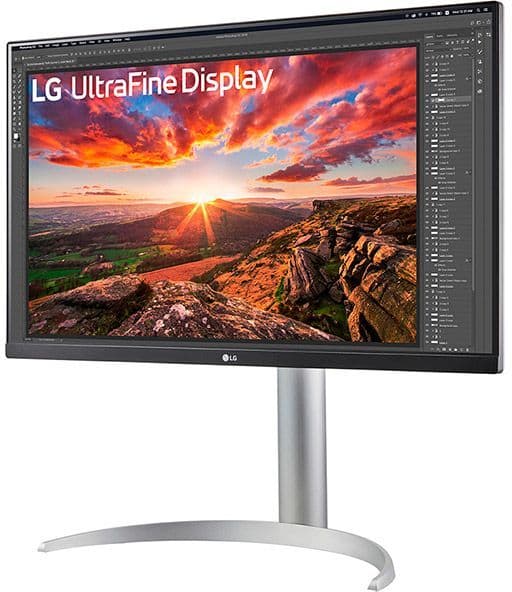 Datorskärm - LG - 27" - 4K UHD - 60Hz - IPS-panel - Höjdjusterbar - 7UP850K