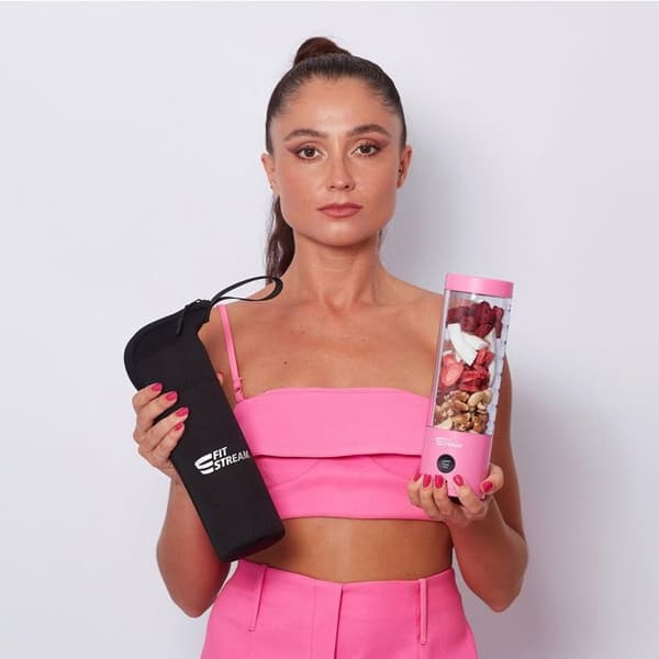 Bordsblender - FitStream Pro rosa - 45 W - USB-C - 1 hastighet