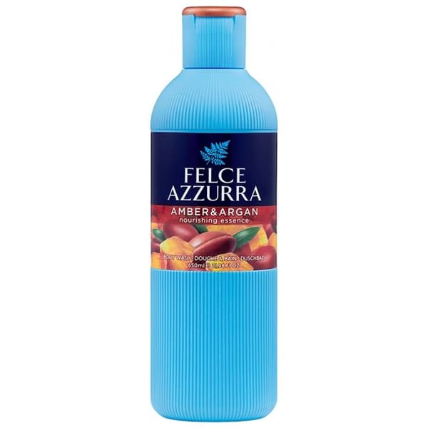 Felce Azzurra Dusch- og Badegel Argan & Amber 650 ml