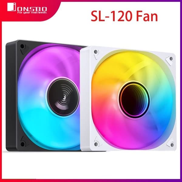 Ventilator - JONSBO - SL-120 - ARGB Belysning 5V 3PIN - 120mm - Elegant Sort Design
