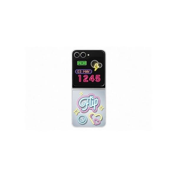 Coque - Samsung - Galaxy Z Flip6 - Grå - Blød - Personalisering NFC
