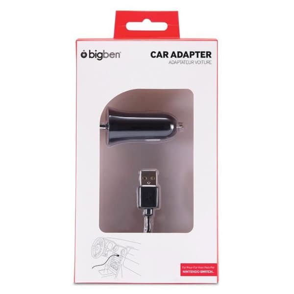 Biladaptern - Bigben Interactive - SWITCHCARLIGHTV2 - 5 V - 2,4 A - 1 m Svart