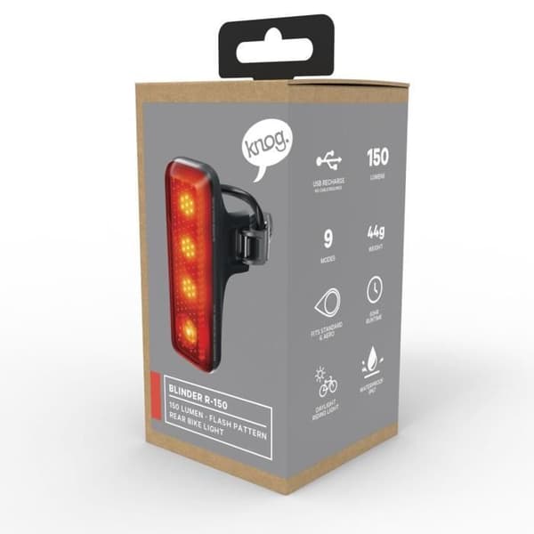 Éclairage Knog Blinder Road R150 - sort - 6,5x6,5x13 cm