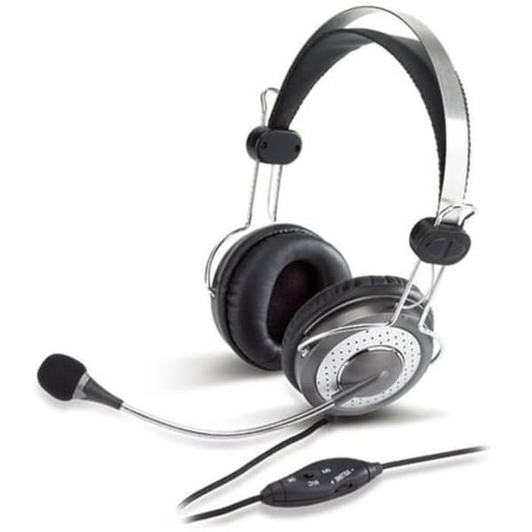 Micro-Hovedtelefon GENIUS - Kablet - Stereo - Grå