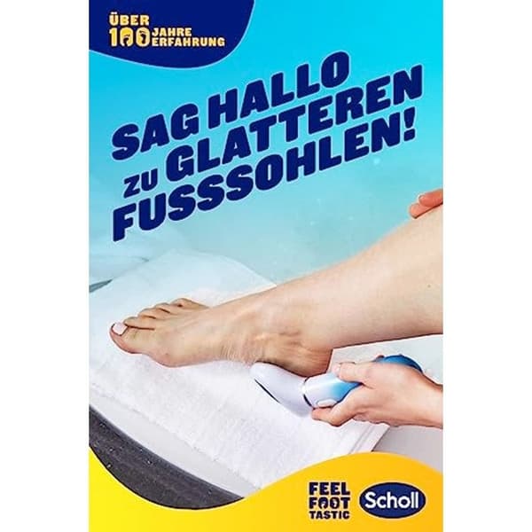 Callusfjerner - DR. SCHOLL'S - Ekspertpleje - Elektrisk - Mineralrulle - Blå