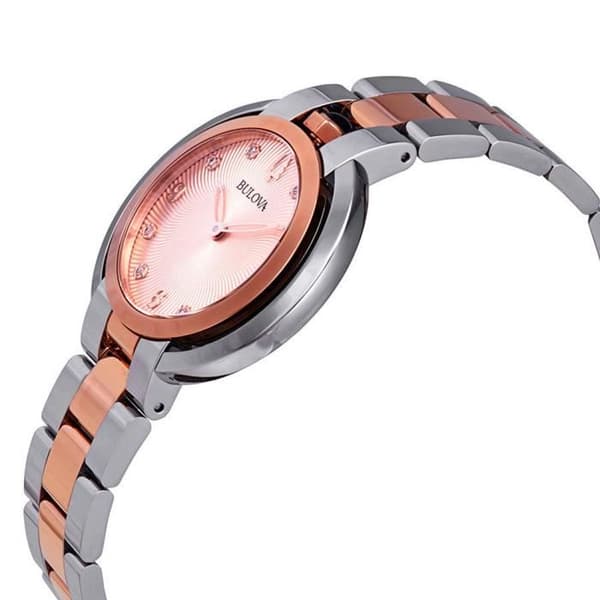 BULOVA Ur - 98P174 - Kvarts - Dame - Rustfrit stål - Rosé