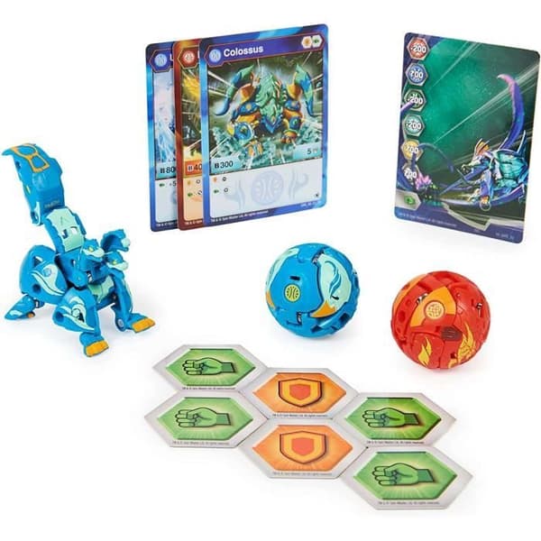 Bakugan Evolutions Platinum Starter Howlkor Ultra + 3 figurer og kort