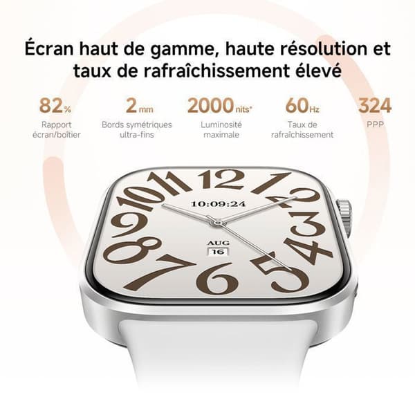 REDMI Watch 6 Silver Gray - Smartklocka - AMOLED 2,07" - Batteritid 24 dagar - Multi-system GNSS