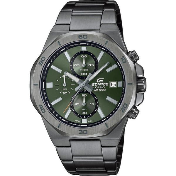 Casio Ur - Mænd - EFV-640DC-3AVUEF - Rustfrit stål Grå - 10 Atm - Chronograf