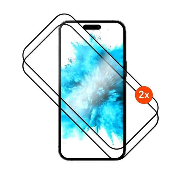 Härdat glas FIXED Full-Cover 2.5D Svart 2 stycken