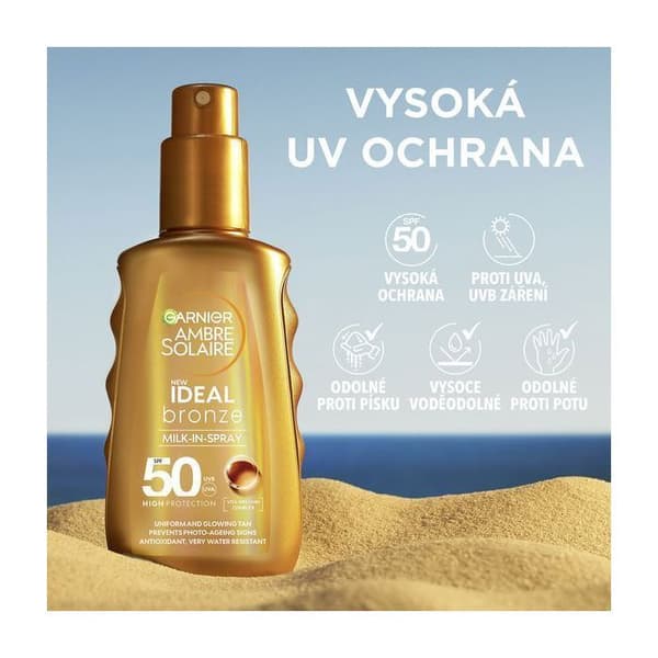 Spray Tan Mælk SPF 50 Ideel Bronze (Mælk i Spray) 150 ml