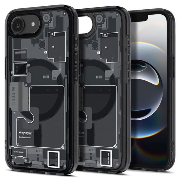 Spigen Ultra Hybrid Zero One MagSafe cover til iPhone 16e - Sort