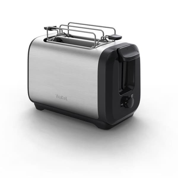 Tefal brødrister i rustfrit stål energibesparende 7 bruningstrin moderne