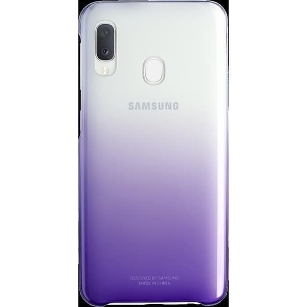 Baksida Evolution Galaxy A20e Lila