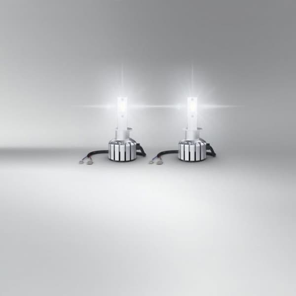 2 LED-driven HL-billjuslampor - Osram - LED - Bright H1