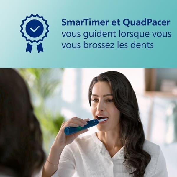 Elektrisk tandbørste - Philips - Sonicare 4100 - 2 tilstande - Tryksensor - Marineblå