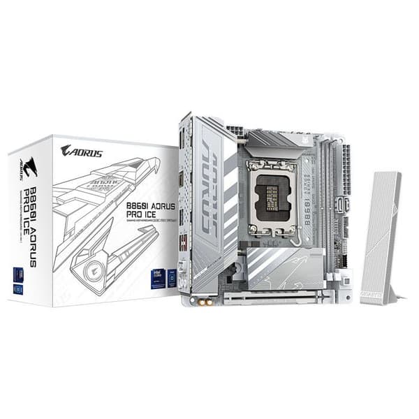 Moderkort - GIGABYTE - B860I AORUS PRO ICE - Mini ITX - Socket LGA1151 - DDR4 SDRAM