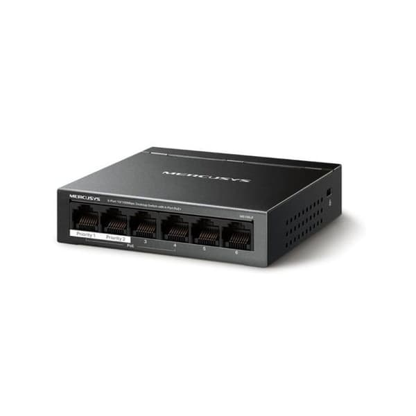Switch Ethernet - MERCUSYS - MS106LP - 6 porte - Power over Ethernet (PoE) - Administreret