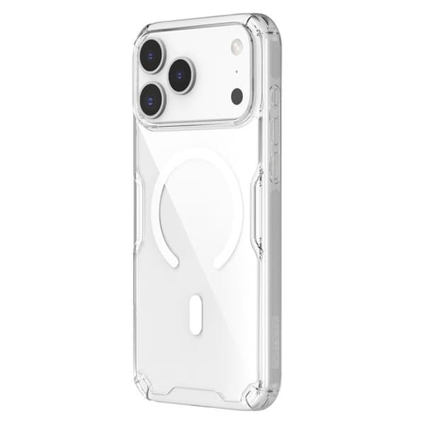 Cover til iPhone 17 Pro Max - TPU+PC, Transparent, MagSafe Cover