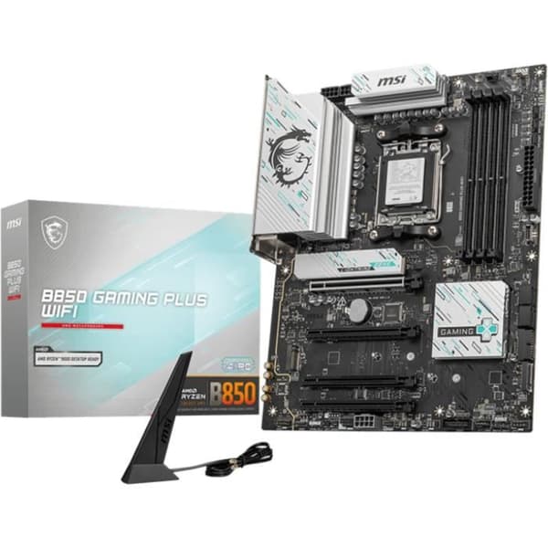 Bundkort - MSI - B850 GAMING PLUS WIFI AMD B850 Socket AM5 ATX