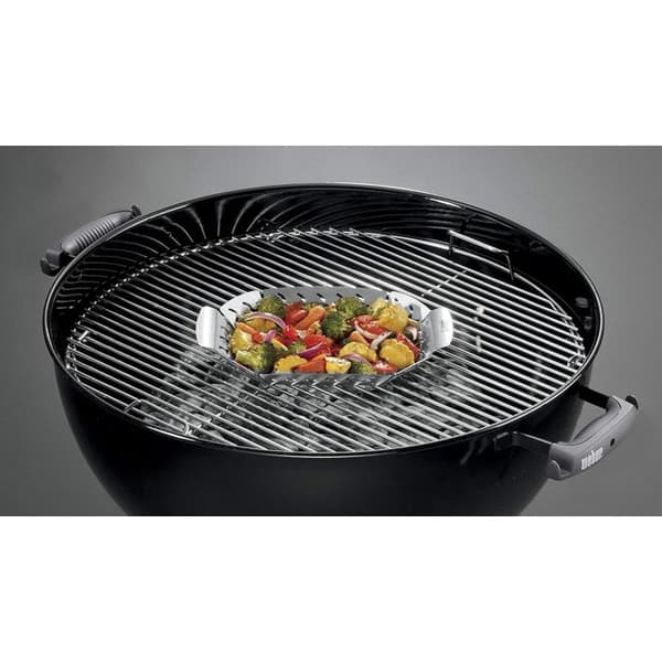 KÄLLA FÖR GRÖNSAKER I ROSTFRITT STÅL LITEN WEBER ORIGINAL
