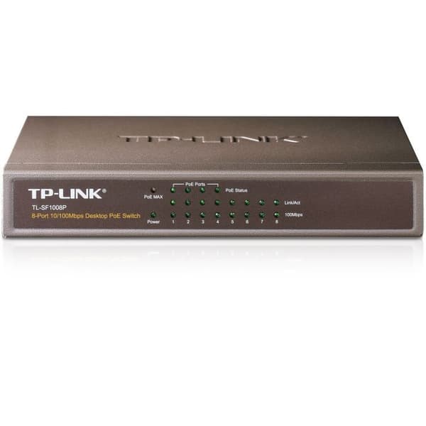 TP-LINK Switch 8 porte/4 PORTER POE 10/100 SF1008P