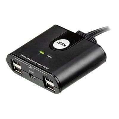 USB-switch - ATEN - US224 - 2 porte - Dela af enheder - Sort