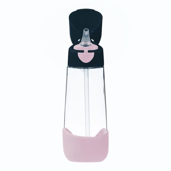 B.Box Flaska med sugrör 600 ml ingido rosa