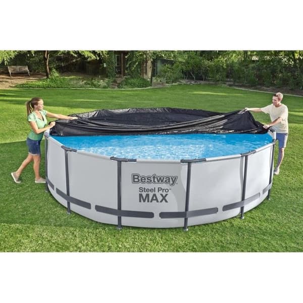 Säkerhetstäckning för pool Bestway 58037 / 24 Svart