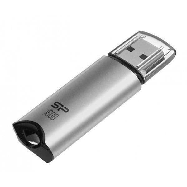 USB-nøgle - Silicon Power Marvel M02 - 16 GB - USB 3.2 Gen 1 - Farve Sølv