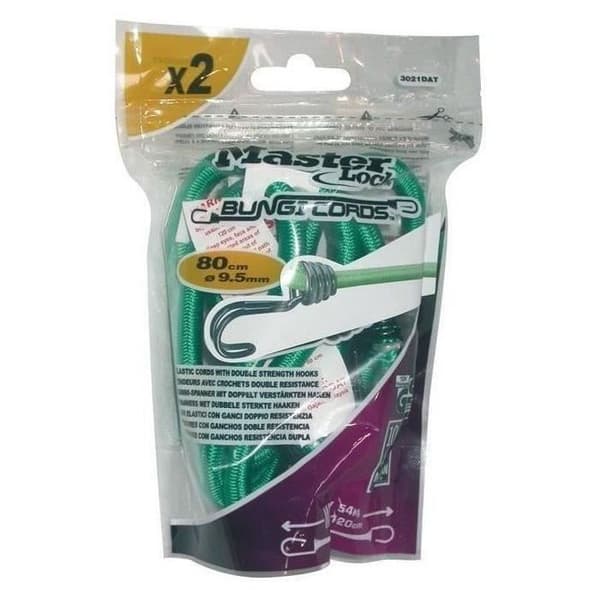 MASTER LOCK Sæt af 2 Sandows - Grøn - 80 cm
