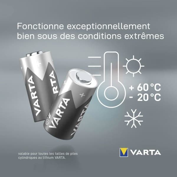 Lithium batteri CR2 3 V - VARTA - 6206301401