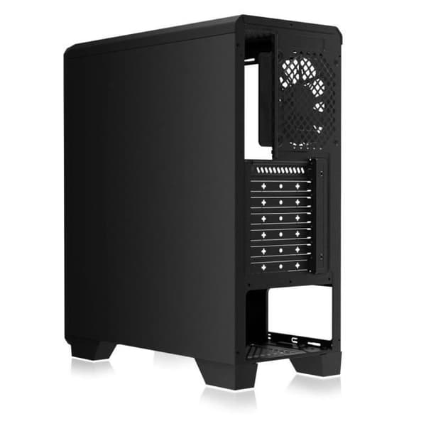 ZALMAN S2 PC CASE - Medium Tower - Sort - Transparent akryl sidedør - ATX format (S2BK)