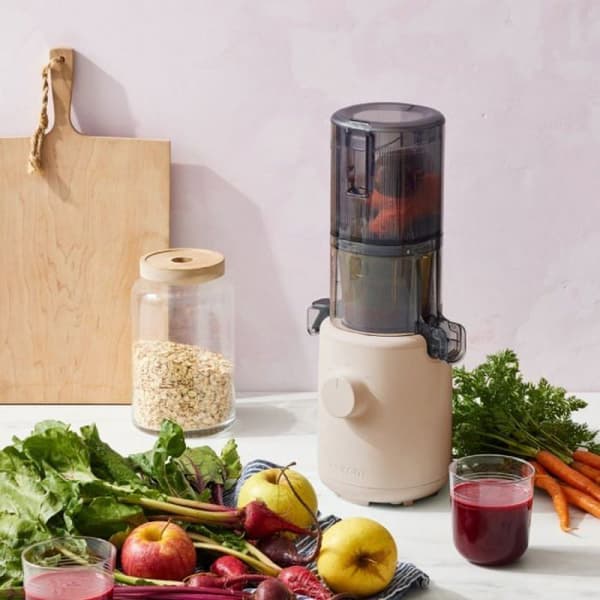 Juicer - HUROM - H310A - Beige - Koldpresning - Multifunktionel - Kompakt