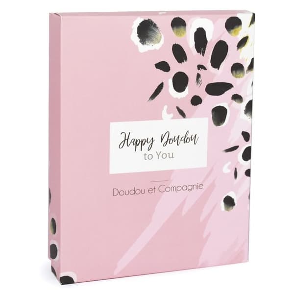 Doudou - DOUDOU ET COMPAGNIE - Glad Blush - Hvid og Rosa - 17cm