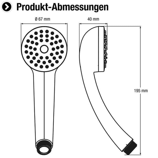 Fleksibel bruser - brusehovedholder - brusehoved Cornat - TECB3472