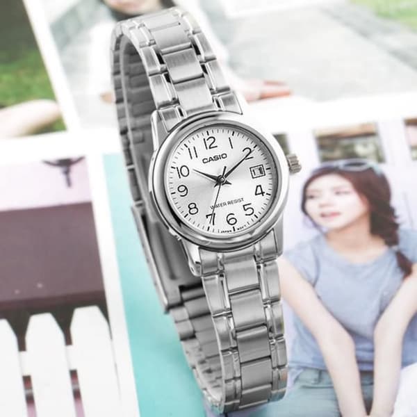 Ur - Casio - LTP-V002D-7B - Stål - Kvarts - Analog